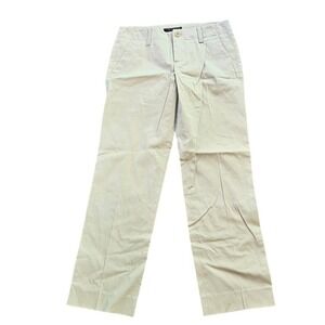 Theory Khaki‎ Straight Leg Dress Pants, Size 00, Cotton Blend